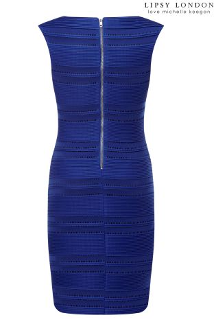 Lipsy Love Michelle Keegan Ripple Detail Bodycon Dress